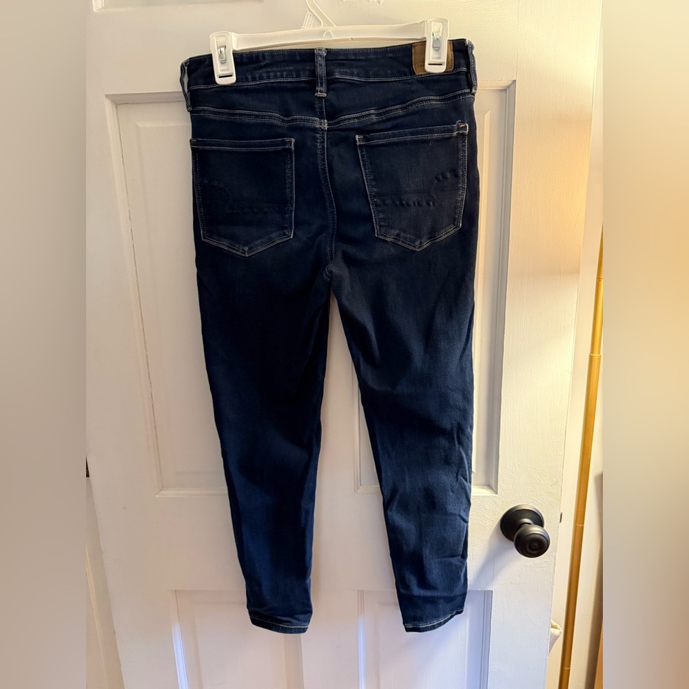 American Eagle Outfitters Dark Blue Skinny Jeans - Picture 2 of 4